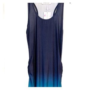 Racer back tank ombré maxi dress